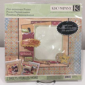 K & COMPANY "School Days" Pre-Designed 12x12